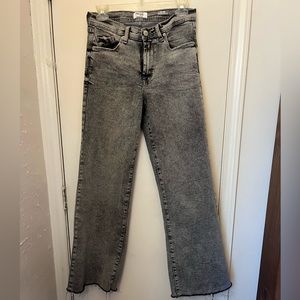Kensie black/gray wideleg jean